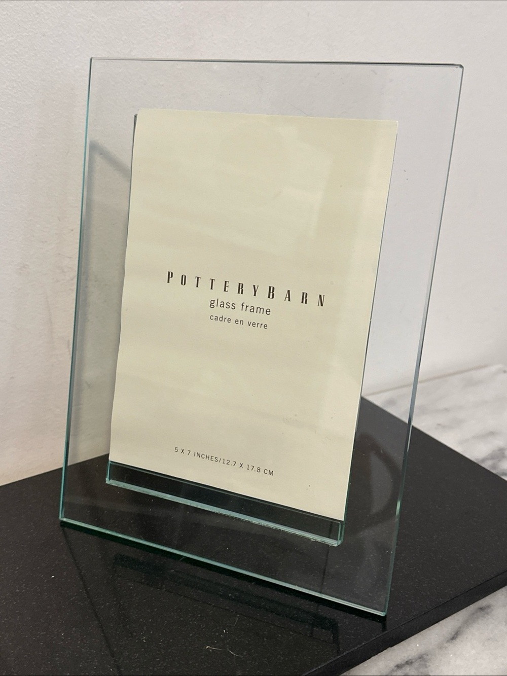 Pottery Barn Glass Photo Frame 5x7” photo NEW no box - Picture 5 of 10